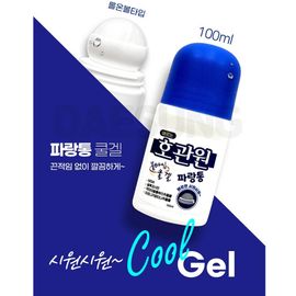 HOGUANWON Roll-On Cool & Hot Sports Gel 100ml – Menthol Cooling + Camphor Warming, Soothing Peppermint, Massage Relief for Muscle Fatigue _ Made in KOREA